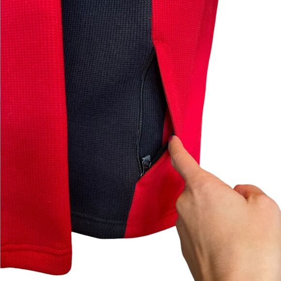 Spyder Full Zip Stryke Jacket Kids Size Large 14-16 Red and Black NWOT - Picture 7 of 11